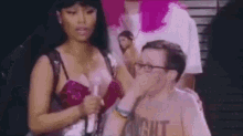 Nicki Minaj Getting Played GIF - Boobs GIFs