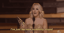 Cma Awards Carrie Underwood GIF - Cma Awards Carrie Underwood Ive Just Become Suddenly Stupid GIFs