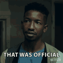 That Was Official Dan Turner GIF - That Was Official Dan Turner Mamoudou Athie GIFs