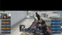 a screen shot of a video game with intel and dhl logos on the bottom
