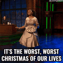 Its The Worst Worst Christmas Of Our Lives Amber Ruffin GIF - Its The Worst Worst Christmas Of Our Lives Amber Ruffin Late Night With Seth Meyers GIFs