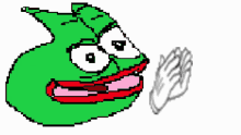 Pepe Smiling GIF - Pepe Smiling Green GIFs