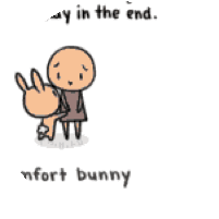 Comfort Bunny Sticker - Comfort Bunny Stickers