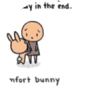 Comfort Bunny Sticker - Comfort Bunny Stickers