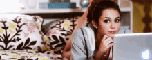 Miley Cyrus Stare GIF - Miley Cyrus Stare Laptop GIFs