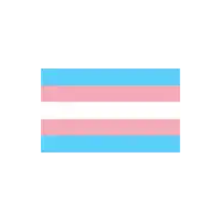a transgender flag is shown on a white background