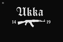 a neon sign that says ' ukka 14 19 '
