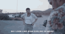 Do I Look Like Ryan Gosling In Drive Charisma GIF - Do I Look Like Ryan Gosling In Drive Charisma Stylish GIFs