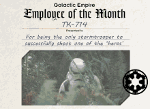 Employee Of The Month Stormtrooper GIF - Employee Of The Month Stormtrooper Shoot GIFs