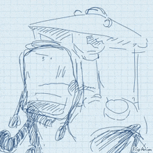 a drawing on a piece of paper that says flipanim on it