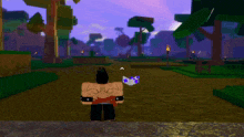 a person in a video game with an arrow pointing to the top right