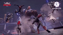 a group of superheros are fighting each other in a video game called marvel future revolution .