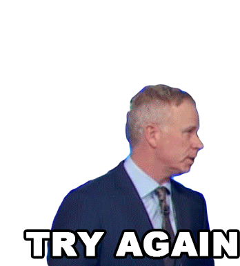 Try Again Gerry Dee Sticker - Try Again Gerry Dee Family Feud Canada Stickers