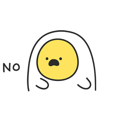 Egg Ghost Sticker