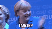Unsere Tanzlerin GIF - Angele Merkel Tanzen Klatschen GIFs
