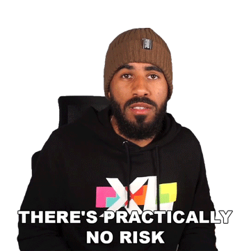 Theres Practically No Risk Freemedou Sticker - Theres Practically No Risk Freemedou Excel Esports Stickers