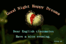 Good Night Happy Dreams GIF - Good Night Happy Dreams Have A Nice Evening GIFs
