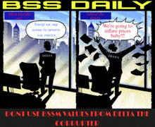 a bss daily cartoon shows a man standing in front of a window