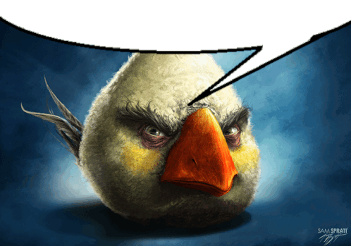 Speech Bubble Angry Birds Sticker - Speech Bubble Angry Birds Discord Stickers