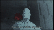 a cartoon character says cursed energy manipulation in the space that 's filling up with humans