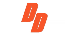 dd letter d red orange double d