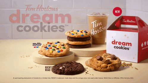 Introducing Tim Hortons Dream Cookies, a new elevated cookie experience at  Tims restaurants across Canada with three delicious flavours to try