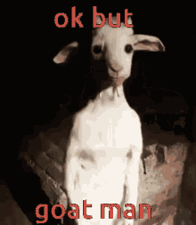 Goat Goat Man GIF - Goat Goat Man Standing GIFs