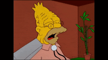 Simpsons Grandpa GIF - Simpsons Grandpa Aspirateur GIFs