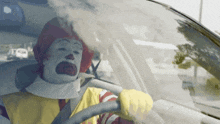 Sad Clown Ronald Mcdonald GIF - Sad Clown Ronald Mcdonald Driving GIFs
