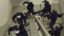 Swat Police GIF - Swat Police Stairs GIFs