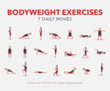 bodyweight workout exercise working out daily moves
