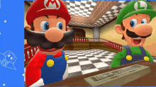 Smg4 Fist Bump GIF - Smg4 Fist Bump Mario And Luigi GIFs