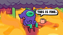 This Is Fine Fire GIF - This Is Fine Fire Gingerpale GIFs