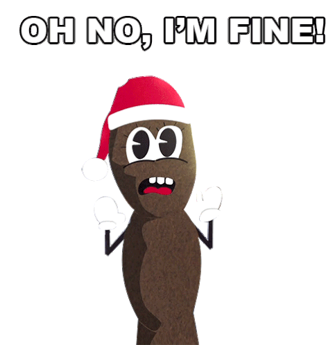 Oh No Im Fine Mr Hankey Sticker - Oh No Im Fine Mr Hankey Season4ep17a Very Crappy Christmas Stickers