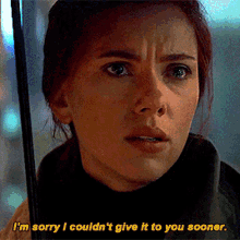 Black Widow Im Sorry GIF - Black Widow Im Sorry Give It To You GIFs