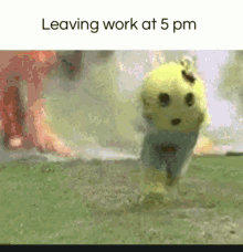 Work Leaving Work GIF - Work Leaving Work Mascot GIFs