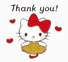 Thank You Hello Kitty GIF - Thank You Hello Kitty καλημέρα GIFs