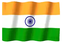 the flag of india is waving in the wind with a white background