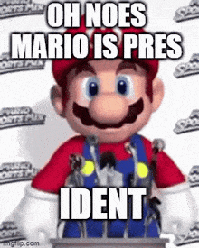 Mario Pres GIF - Mario Pres Ident GIFs