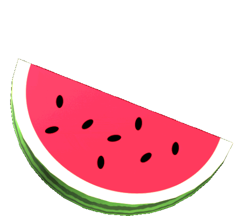 Spinning Melon Sticker - Spinning Melon Watermelon Stickers