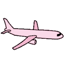 plane pink girl power airplane martina martian