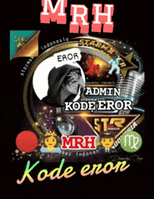 a poster that says mrh admin kode error on it