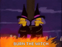 witches smoke fire burn