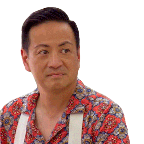 Shrug Vincent Chan Sticker - Shrug Vincent Chan The Great Canadian Baking Show Stickers