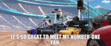 cars jackson storm its so great to meet my number one fan my greatest fan my number one fan