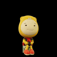 a cartoon character with the word clapping written above him