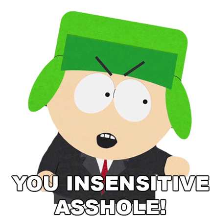 You Insensitive Asshole Kyle Broflovski Sticker - You Insensitive Asshole Kyle Broflovski South Park Stickers