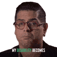 My Disability Becomes My Reality Aleem Jaffer Sticker - My Disability Becomes My Reality Aleem Jaffer Push Stickers
