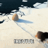the word revive that is on a white surface