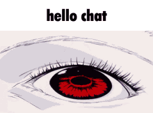 Evangelion Eye GIF - Evangelion Eye Hello Chat GIFs